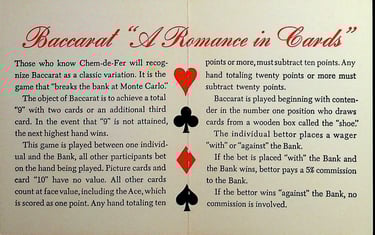 Stardust gaming guide Baccarat