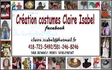 Création costumes Claire Isabel