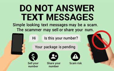 Protect Yourself from Scam Text Messages or Smishing - Learn more...