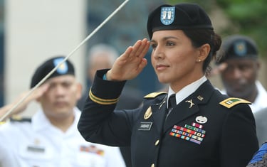Tulsi Gabbard military promotion