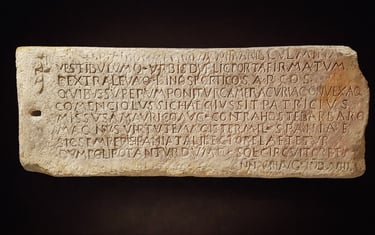 The Inscription of Comenciolo, made around 589, is considered the most important epigraphic evidence