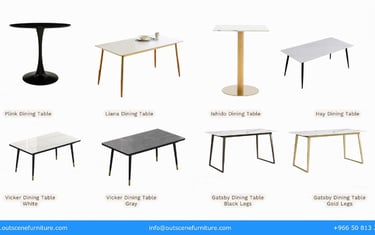 Premium Dining, Square & High Table Rentals & Purchase in KSA | Riyadh, Jeddah, Dammam