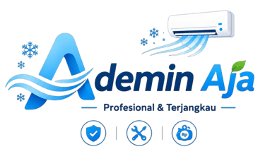 Logo Ademin Aja jasa service AC Bandung