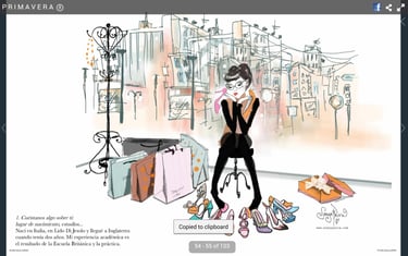 Editorial Magazine Feature about Artist And Fashion Illustrator Sonya Parra