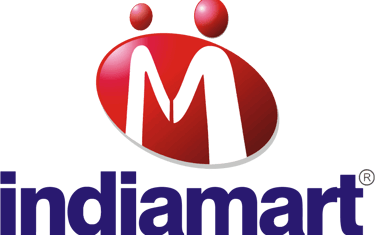 a red and white logo with the letter m on it