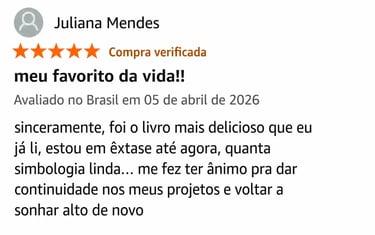 Avaliações - Livro Mate Seus Sonhos - Depoimentos
