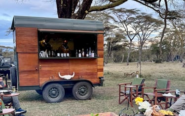 Solio Lodge Kenya sundowners