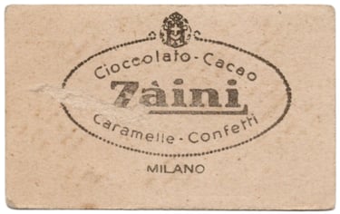 1934 Cioccolato Zaini Guf Milano (Palla Canestro) Rare Italian Basketball Card (back)