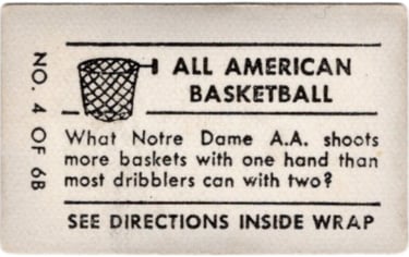 Kevin O' Shea No. 4 of 6B Magic Photos Card from 1948 Topps