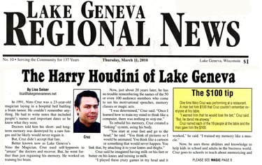 Lake Geneva Wi Magician Houdini Hypno Nino