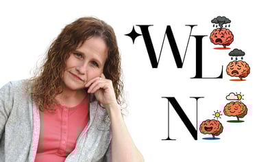 Terrie Hein, capacity‑based ADHD coach for adults, pictured with the Weathering Life Neurospicy logo