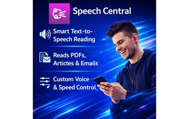 Smart Text-to-Speech Reading Reads PDFs, Articles & Emails Custom Voice & Speed Control
