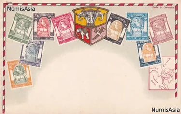 Siam Stamp Picture Postcard