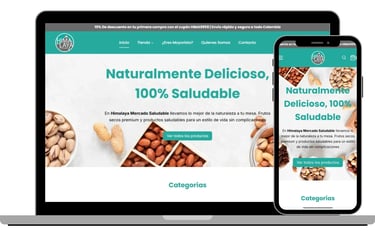 Tienda en línea de mercado saludable hecha por sodecompany