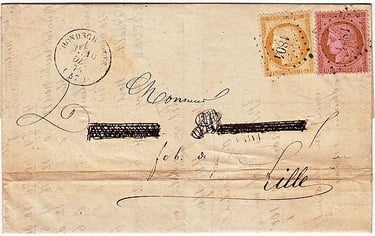 Losange Petits chiffres des Gros Chiffres 1804 et type 16.