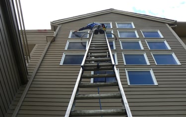 Tall residential gutters and windows Irmo SC