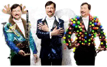 Seniors entertainer 'HencetheOutfit' in three different spectacular show jackets