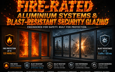 Fire rated and Blast proof bullet proof glazing supplier in Qatar