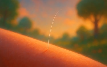 filaments come out of skin