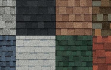 COMPOSITION SHINGLE ROOFING COLOR SAMPLES IN FRESNO, CA
