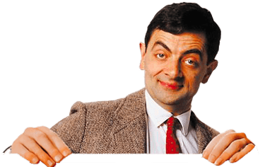 Portrait de Mr Bean, Rowan Atkinson, dans les années 1990.