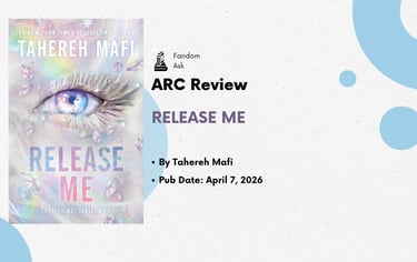 ARC Review for Release Me by Tahereh Mafi, part of the Shatter Me Series Two book release.
