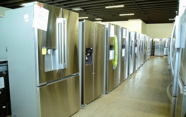 French door refrigerator at discounted prices at Appliances 4 Less in Tucson