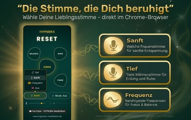 Geführte Atemübungen mit Stimme oder Frequenz