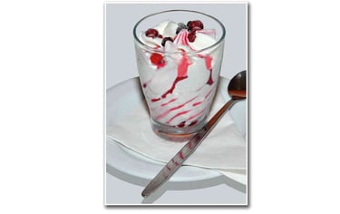 Vanille bosvruchten - Turks restaurant desserts