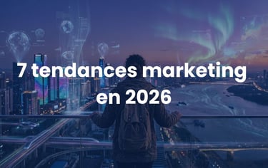 Tendances marketing 2026 : IA, GEO et confiance — illustration.