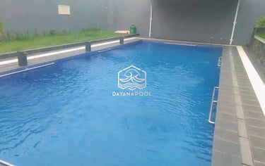 kolam renang minimalis dan hemat budget cocok untuk lahan tersbatas di rumah