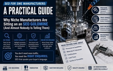 Image showing how SEO can work for SME manufacturer industry