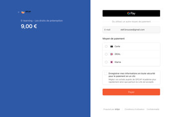 paiement formation e-learning