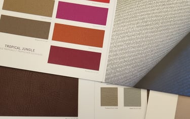 Roby tissus sellerie expansés et simili cuir