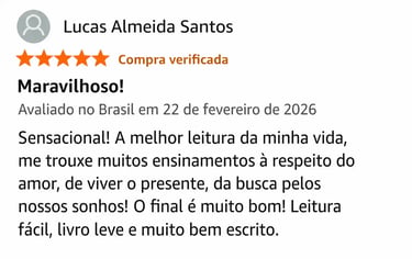 Avaliações - Livro Mate Seus Sonhos - Depoimentos