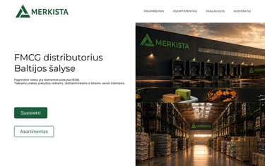 Merkista FMCG distribution warehouse and logistics center showing b2b supply chain solutions.