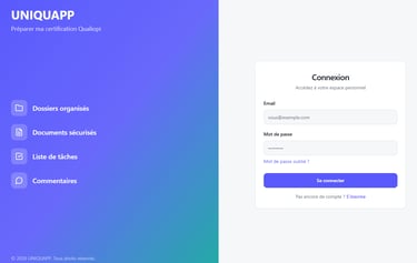 Présentation de l'application de préparation à la certification Qualiopi UNIQUAPP