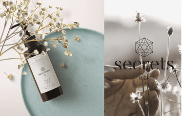 secrets cosmetics Ibiza branding