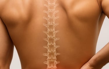 Lower back pain and stiffness worsened in the morning- common AS symptoms.