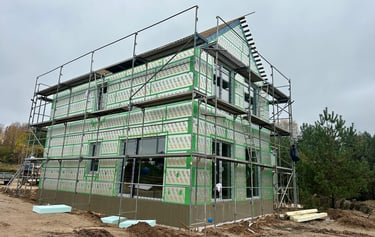 Namas apšiltintas PIR plokštėmis