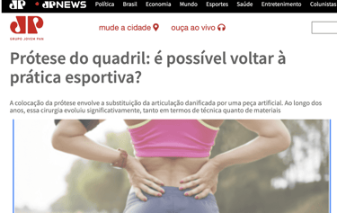 Materia dr thiago s busato jovem pan protese do quadril