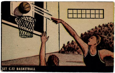 Rare 1955 Kellogg's Pep Basketball Card from Canada #c-12