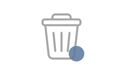 alt="Trash can icon symbolizing junk hauling and clutter removal services"