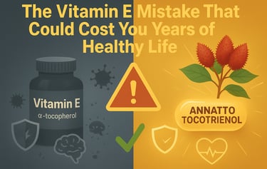 The Vitamin E Mistake That Could Cost zYou Years of Healthy Life