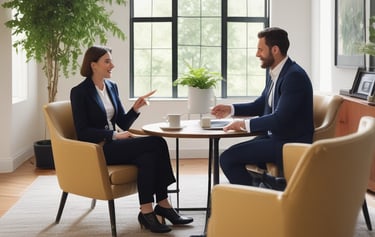 A diverse team collaborating around a table with charts and laptops.