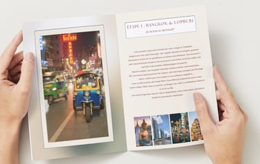 livret de voyage personnalisé
