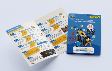 Supports de communication - Programme vacances- L'archipel - Angers - Amy Atelier Graphique