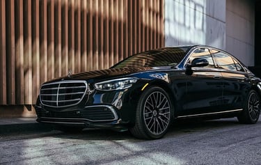 Mercedes S Class luxury transfer vehicle in Bodrum