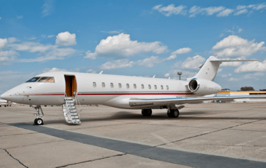 Bombardier Global Express waiting for it's next private charter
