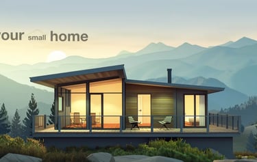 modern small home in the mountains
